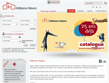 Tablet Screenshot of editionshatem.com